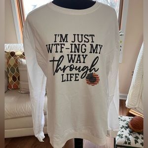 Novelty long sleeve tee, XL